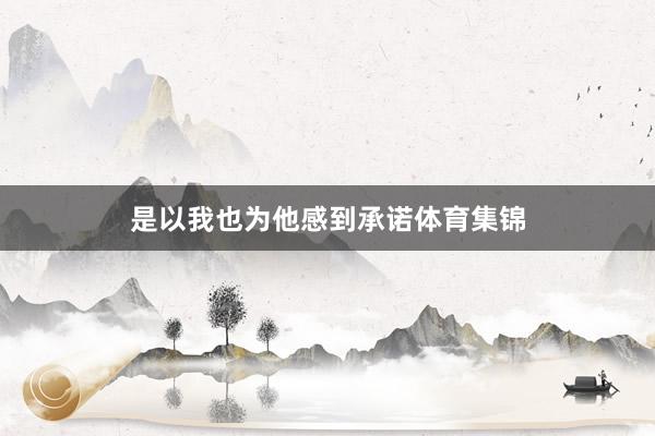 是以我也为他感到承诺体育集锦