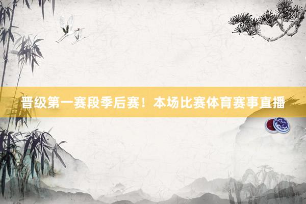 晋级第一赛段季后赛！本场比赛体育赛事直播