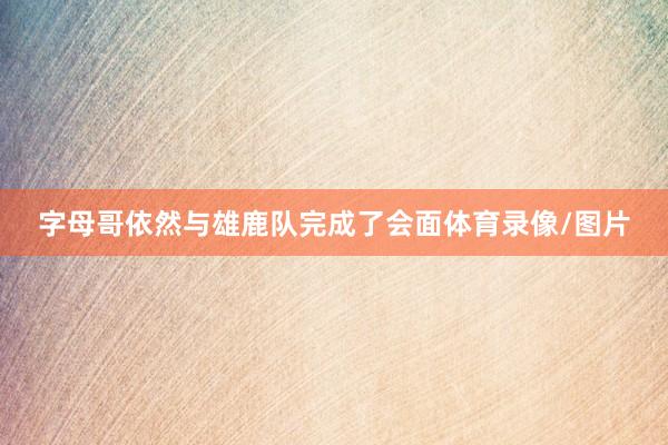 字母哥依然与雄鹿队完成了会面体育录像/图片