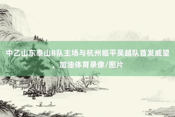 中乙山东泰山B队主场与杭州临平吴越队首发威望，加油体育录像/图片