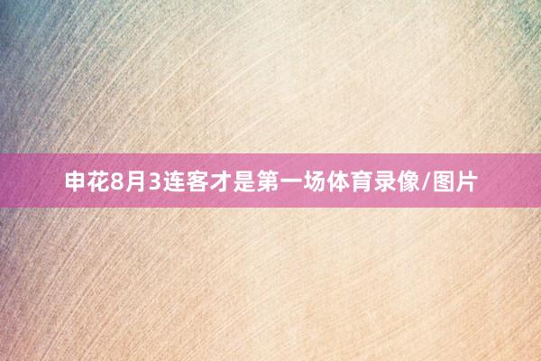 申花8月3连客才是第一场体育录像/图片
