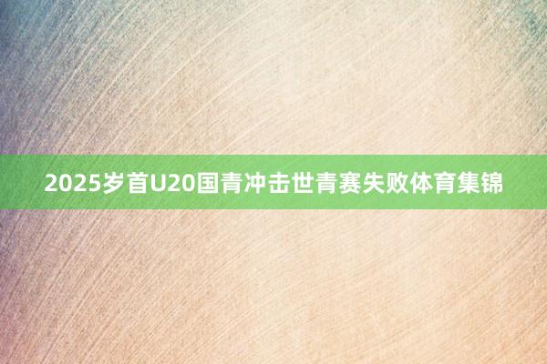 2025岁首U20国青冲击世青赛失败体育集锦