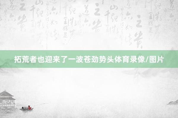 拓荒者也迎来了一波苍劲势头体育录像/图片